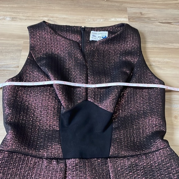 Yoana Baraschi Purple Rain Peplum Cocktail Dress Size 4 Metallic Luxury Designer - Picture 8 of 15